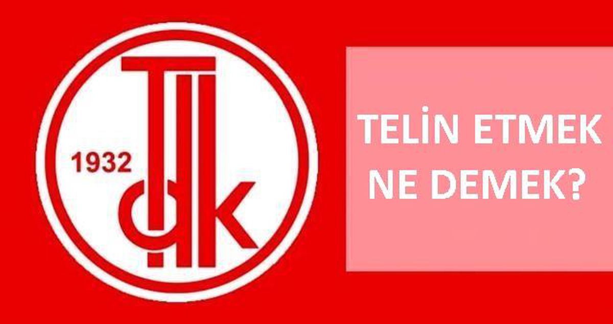 Telin etmek ne demek? TDK telin etmek nedir, ne anlama geliyor? Telin etmek nedir?