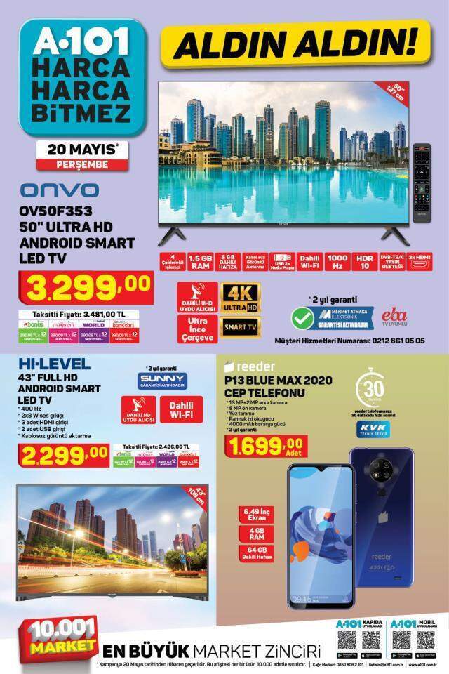 A101 20 Mayıs 2021 kataloğu! A101 Aldın Aldın ürünler! A101, 20 Mayıs Perşembe haftanın Yıldızları indirimli ürünler kataloğunu yayınladı!