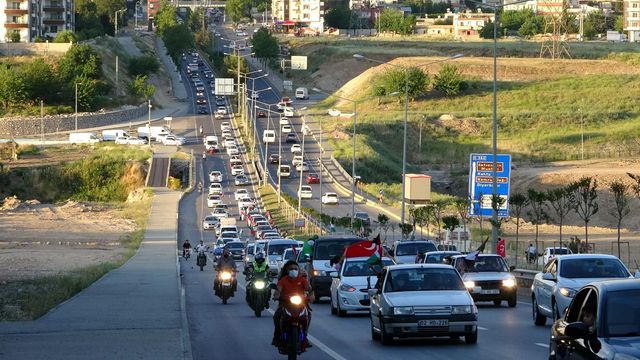 Adıyaman'da, Kudüs konvoyu düzenlendi Adıyaman'da, Kudüs konvoyu düzenlendi