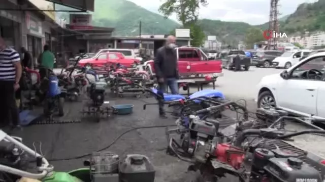Artvin'de tam kapanma sonrası çiftçiler sanayiye akın etti