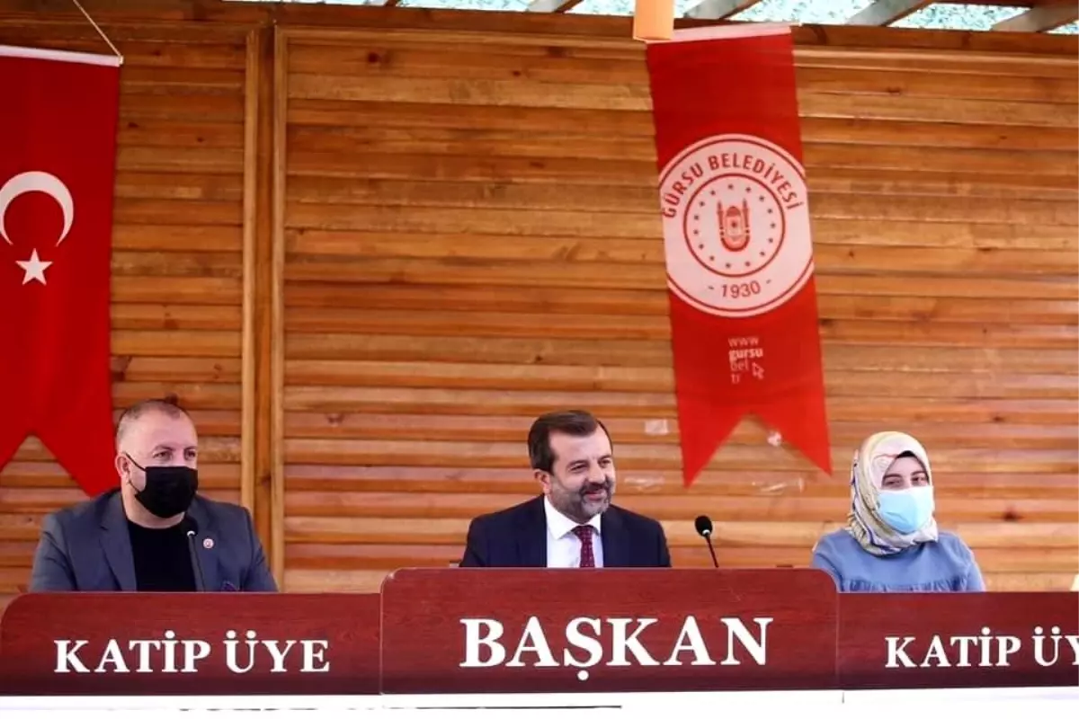 Gürsu Belediyesi'nden doğada meclis toplantısı