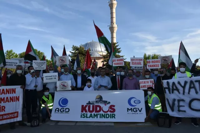 İsrail'in Filistin'e yönelik saldırıları protesto edildi