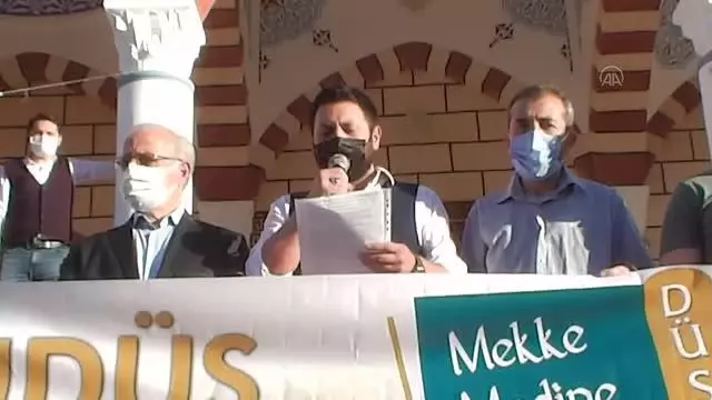 İsrail'in Filistinlilere saldırıları konvoy oluşturularak protesto edildi