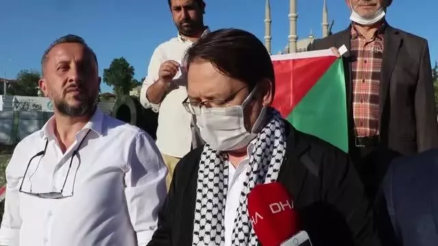 İsrail'in Filistinlilere saldırıları konvoy oluşturularak protesto edildi