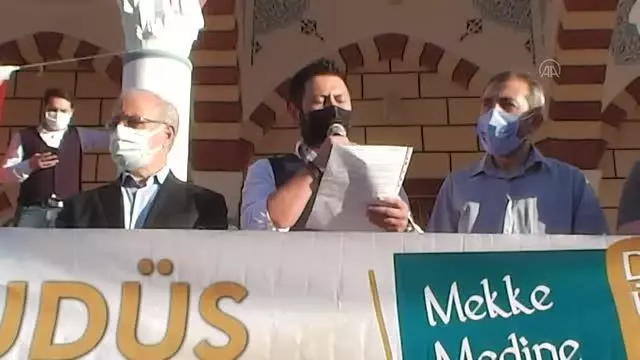 İsrail'in Filistinlilere saldırıları konvoy oluşturularak protesto edildi