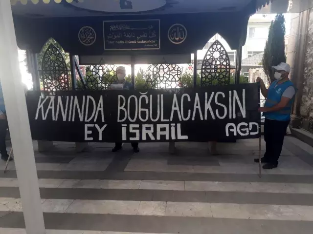 Kudüs şehitleri için gıyabi cenaze namazı ve basın açıklaması