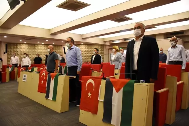Şehzadeler Belediye Meclisi Filistin için tek yürek oldu