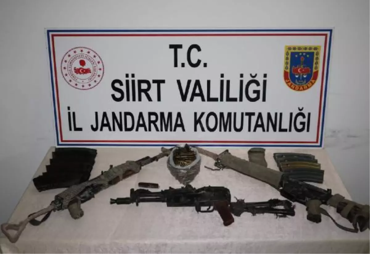 Son dakika haber! Siirt'te etkisiz hale getirilen 3 teröristin silah ve mühimmatı ele geçirildi
