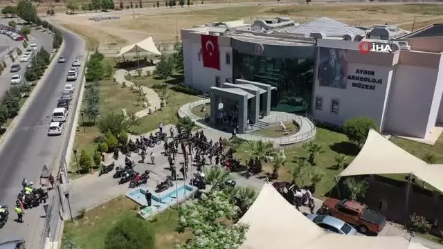 Aydın'ın kültür tanıtımına motosiklet tutkunlarından anlamlı destek
