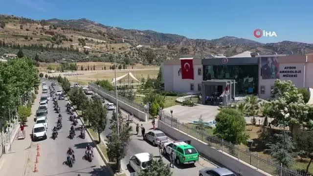 Aydın'ın kültür tanıtımına motosiklet tutkunlarından anlamlı destek