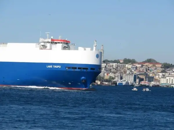 İSTANBUL BOĞAZI'NDA DEV GEMİLERLE BURUN BURUNA TEHLİKELİ BALIKÇILIK