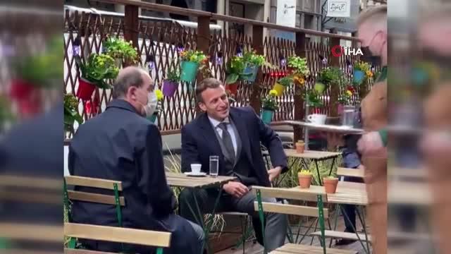 macron fransa basbakani castex ile kafede 14142326 o