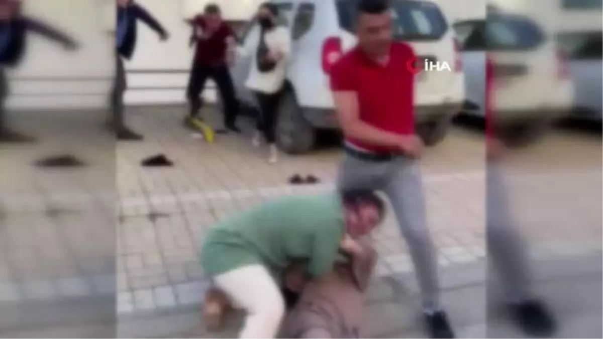 Saçından tutup yerlerde sürükledi...Tekmeli, yumruklu dehşet kavga kamerada
