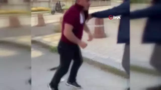 Saçından tutup yerlerde sürükledi...Tekmeli, yumruklu dehşet kavga kamerada