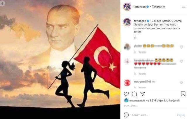 Ünlü isimlerin 19 Mayıs Atatürk'ü Anma Gençlik ve Spor Bayramı paylaşımları Ünlü isimlerin 19 Mayıs Atatürk'ü Anma Gençlik ve Spor Bayramı paylaşımları