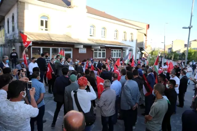 Ağrı'da İsrail saldırılarına tepki Ağrı'da İsrail saldırılarına tepki