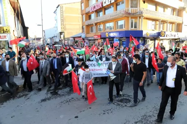 Ağrı'da İsrail saldırılarına tepki Ağrı'da İsrail saldırılarına tepki