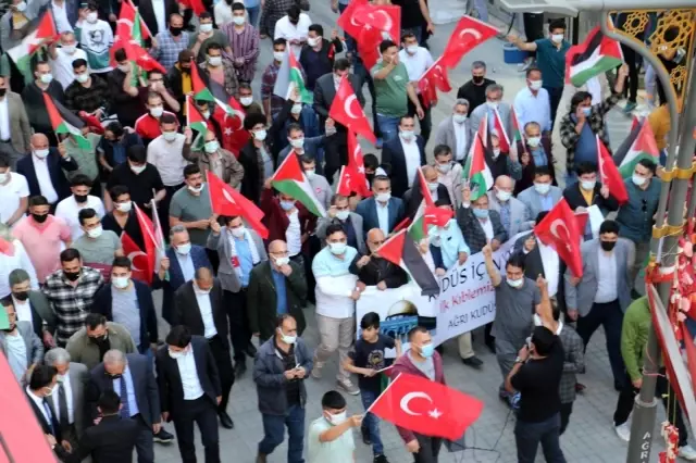 Ağrı'da İsrail saldırılarına tepki Ağrı'da İsrail saldırılarına tepki