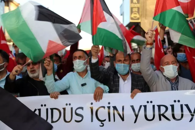 Ağrı'da İsrail saldırılarına tepki Ağrı'da İsrail saldırılarına tepki