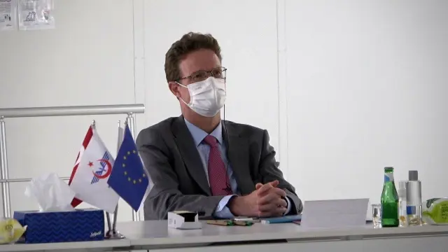 Meyer-Landrut ve Kaymakcı'dan, Lüleburgaz Hızlı Tren Merkez Şantiyesini inceledi