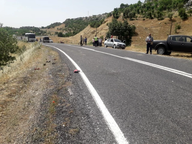 Diyarbakır'da araçla çarpışan motosiklet uçuruma yuvarlandı: 1 ağır yaralı