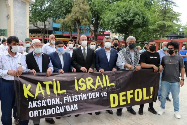 İsrail'in Filistinlilere yönelik saldırıları protesto edildi