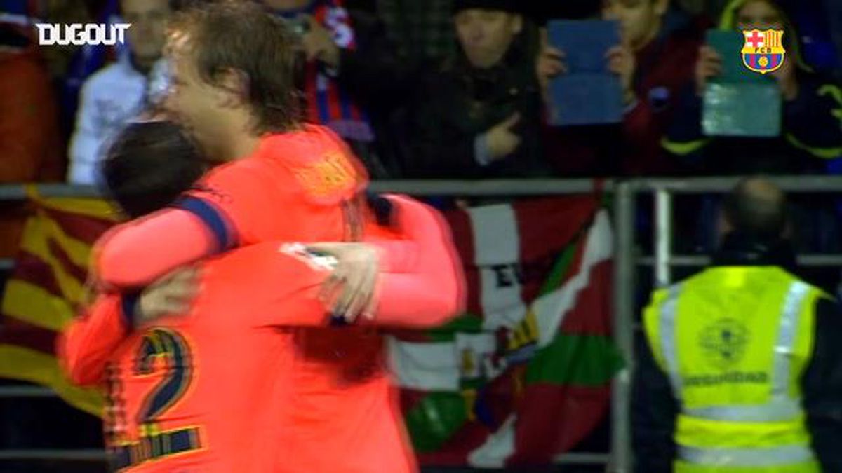 Lionel Messi'nin Eibar'a Attığı Müthiş Kafa Golü