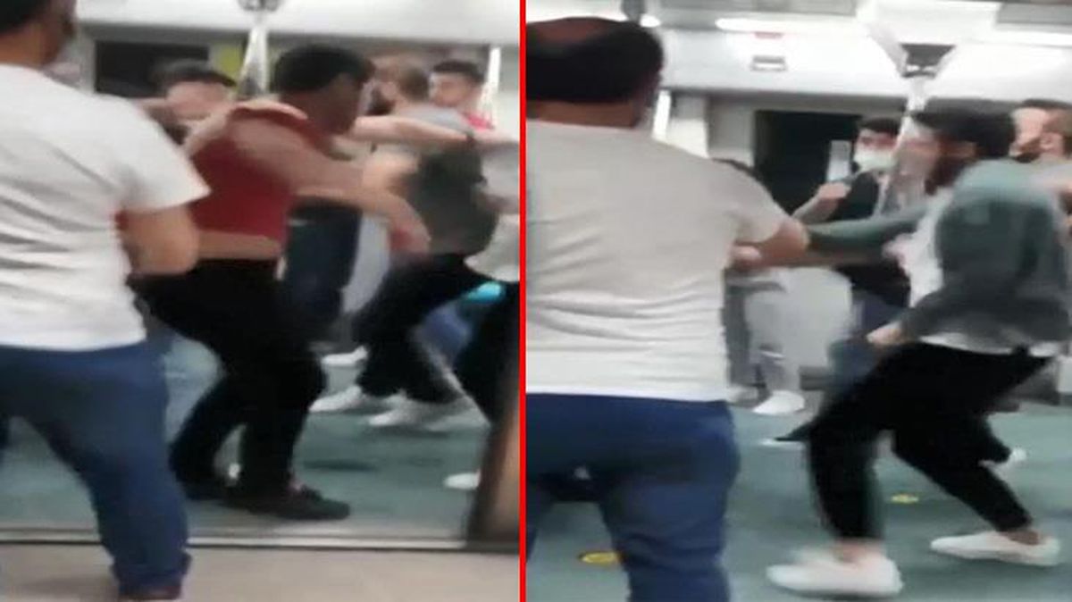 Marmaray'da tekme tokat kavga! Öldüresiye dövdükleri genci ilk durakta trenden attılar