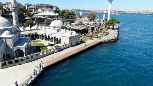 Şemsi Ahmet Paşa Camii önüne yaya yolu yapıldı