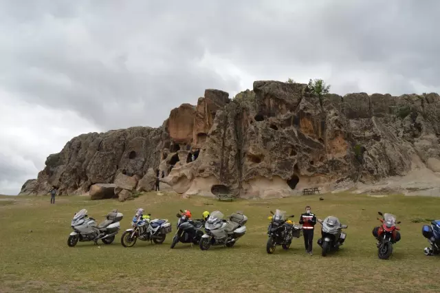 AFYONKARAHİSAR - Motosiklet markalarının Türkiye yöneticileri Frig Vadisi'ni gezdi