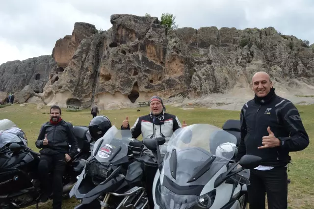 AFYONKARAHİSAR - Motosiklet markalarının Türkiye yöneticileri Frig Vadisi'ni gezdi