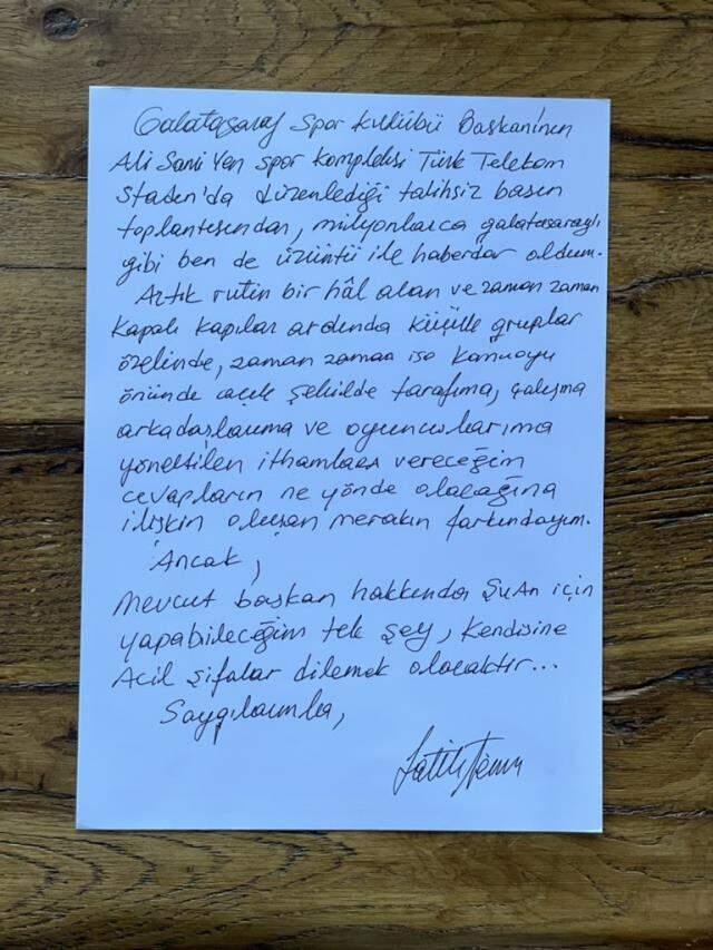 Son Dakika: Fatih Terim'den kendisini sert sözlerle eleştiren Mustafa Cengiz'e yanıt: Kendisine acil şifalar diliyorum