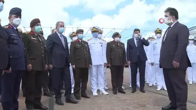 Son dakika haberleri | Bakan Akar, Pakistan'a ihraç edilen MİLGEM korvetini inceledi Son dakika haberleri | Bakan Akar, Pakistan'a ihraç edilen MİLGEM korvetini inceledi