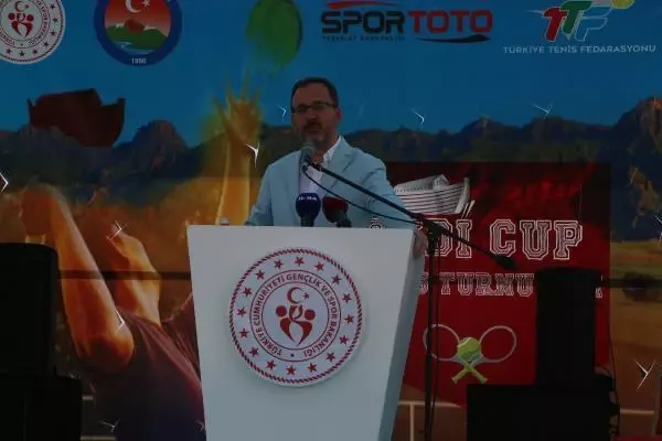 Cudi Cup Tenis Turnuvası - Protokol konuşmaları Cudi Cup Tenis Turnuvası - Protokol konuşmaları