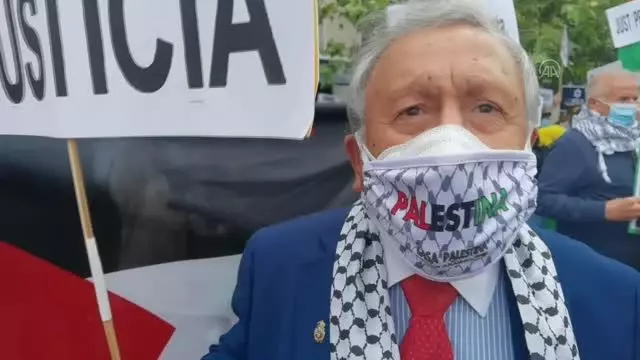 'Filistin'e destek, ateşkese saygı' yürüyüşü