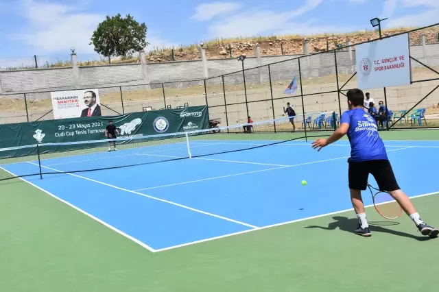 Cudi Cup Tenis Turnuvası - Protokol konuşmaları Cudi Cup Tenis Turnuvası - Protokol konuşmaları