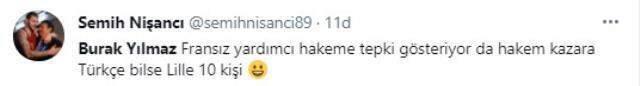 Şampiyonluk maçında Burak Yılmaz'ın yan hakeme Türkçe küfrü sosyal medyaya damga vurdu Şampiyonluk maçında Burak Yılmaz'ın yan hakeme Türkçe küfrü sosyal medyaya damga vurdu