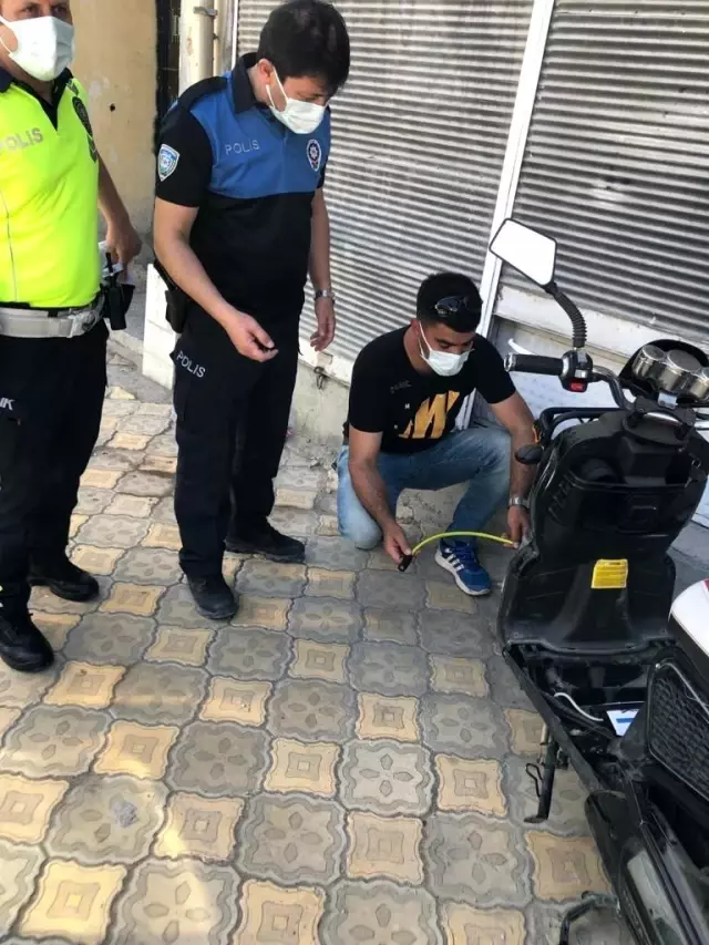 TDP ve trafik ekipleri vatandaşları motosiklet hırsızlarına karşı uyardı TDP ve trafik ekipleri vatandaşları motosiklet hırsızlarına karşı uyardı