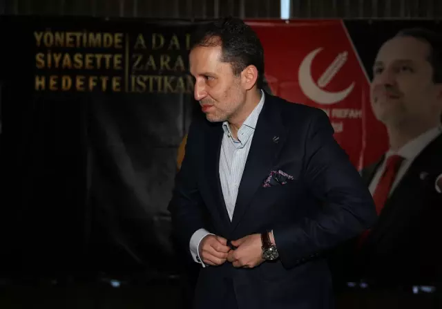 Yeniden Refah Partisi Genel Başkanı Erbakan, partisinin Milli Siyaset Akademisi programına katıldı