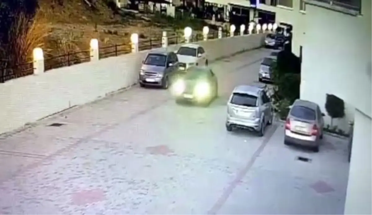 Akraba 2 kadının site bahçesinde öğretmeni darbettiği anlar kamerada