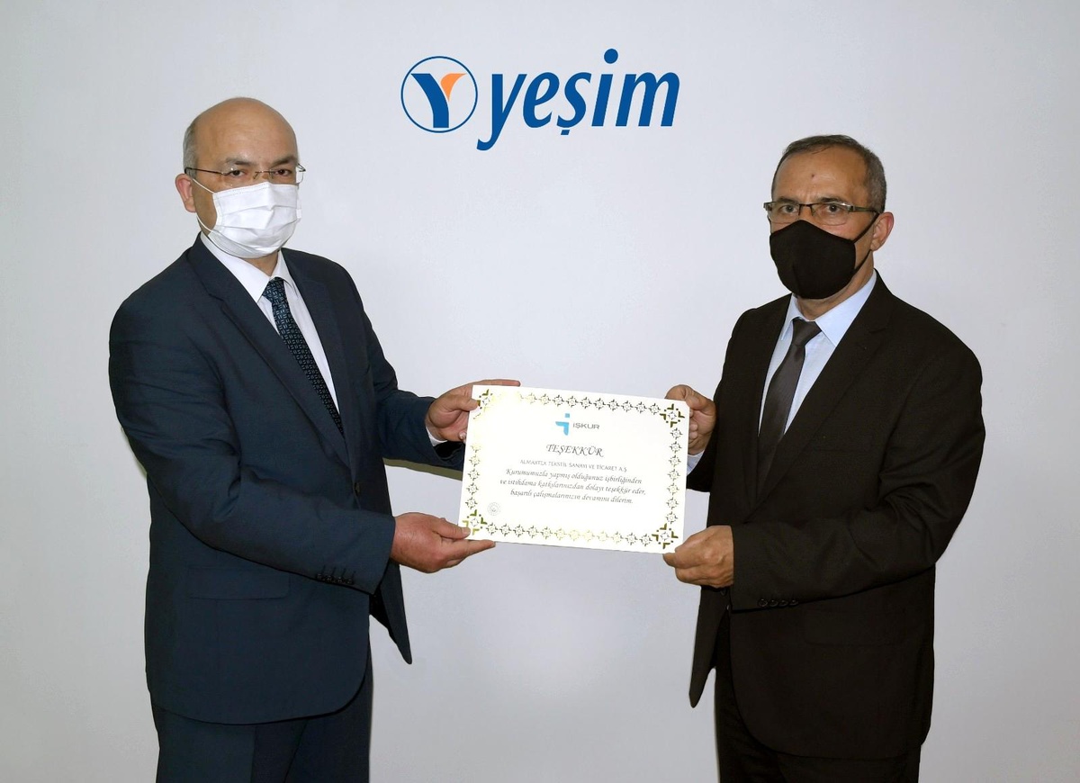 İŞKUR'dan Yeşim'e teşekkür belgesi - Haberler