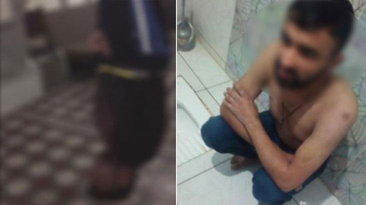 İstanbul'un göbeğinde yaşanan rehine dehşetinden yeni görüntüler! Pakistanlıyı tavana asıp, saatlerce sallandırmışlar