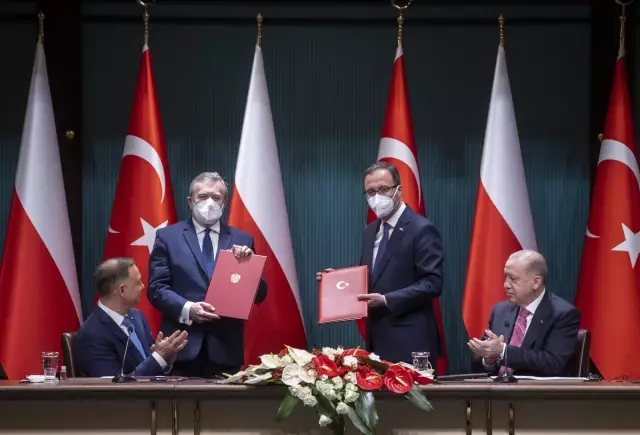 Polonya Cumhurbaşkanı Duda, Cumhurbaşkanı Erdoğan'la ortak basın toplantısında konuştu (1) Açıklaması
