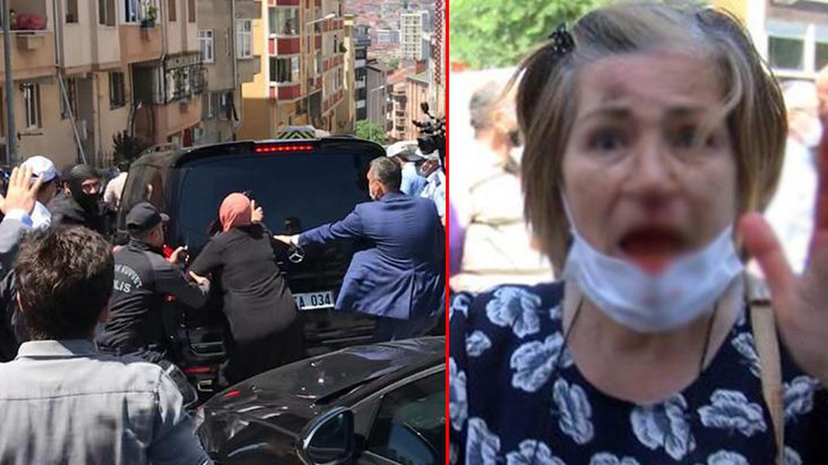 Ekrem İmamoğlu'nu protesto eden grup makam aracına saldırdı: Bir kadın yaralandı