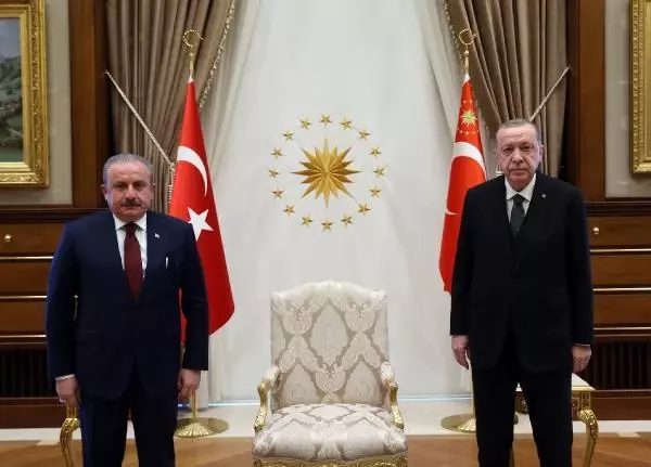 Cumhurbaşkanı Erdoğan, TBMM Başkanı Şentop'u kabul etti Cumhurbaşkanı Erdoğan, TBMM Başkanı Şentop'u kabul etti