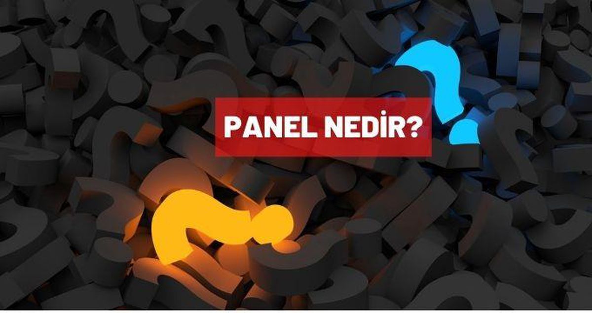 Panel nedir? TDK' ya göre panel kelimesinin anlamı nedir?