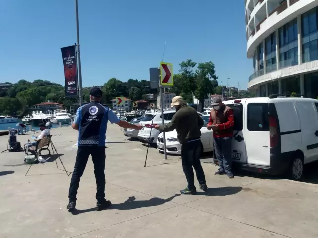 Sarıyer'de amatör balıkçılara denetim