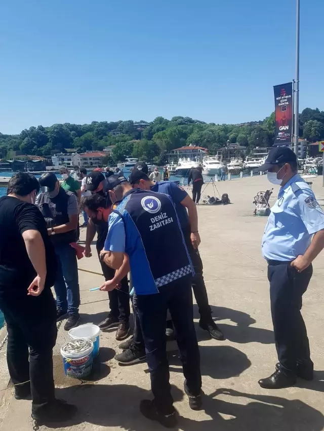 Sarıyer'de amatör balıkçılara denetim