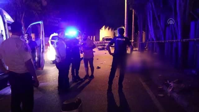Beton mantar dubaya çarpan motosikletin sürücüsü öldü