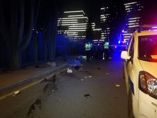 Beton mantar dubaya çarpan motosikletin sürücüsü öldü